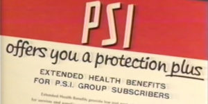 Historical brochure of PSI as an insurance provider