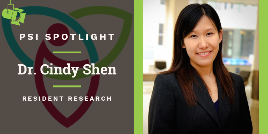 Cover photo with headshot of Dr. Cindy Shen