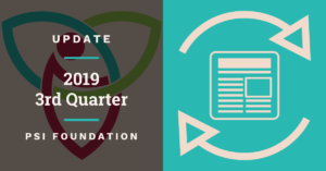 Cover photo with title 2019 3rd Quarter Update PSI Foundation