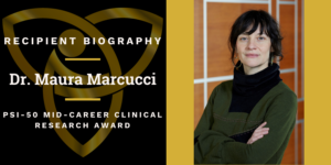 Cover picture with photo of Dr. Maura Marcucci
