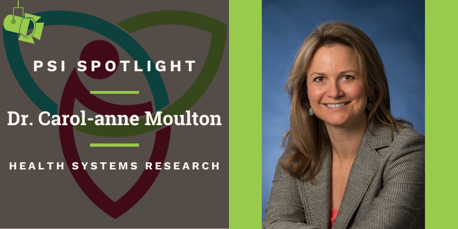 Cover picture with photo of Dr. Carol-anne Moulton