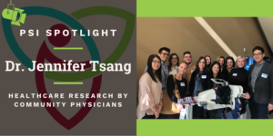 Cover picture with photo of Dr. Jennifer Tsang's research team