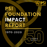 50 Years of PSI Impact Report Logo