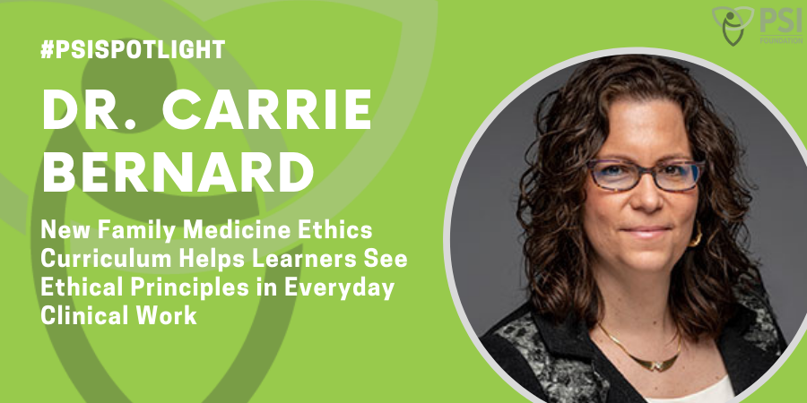 Website Banner - PSI Spotlight - Dr. Carrie Bernard