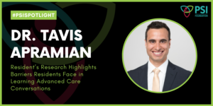 Website banner for Dr. Tavis Apramian's PSI Spotlight