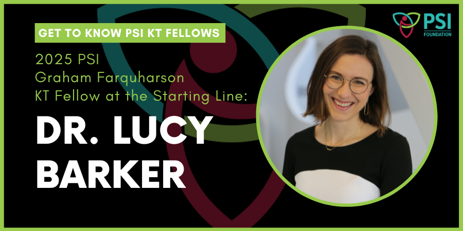 Website Banner - PSI KT Fellow Starting - Dr. Lucy Barker