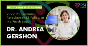 Twitter Card - PSI KT Fellow at the Finish Line - Dr. Andrea Gershon